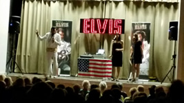 Elvis Tribute Artist Paul Richie with Memphis Belles