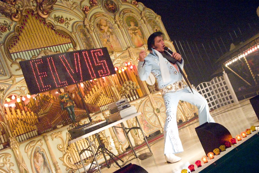 In front of fairground organ Picture