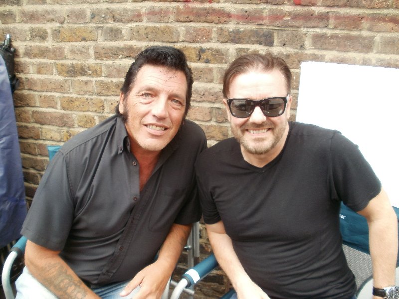 Paul with Ricky Gervais