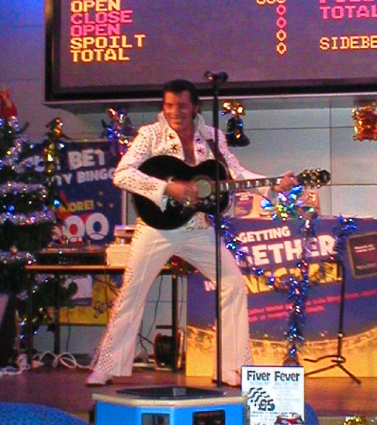 Paul Richie performs live at a Gala Bingo event