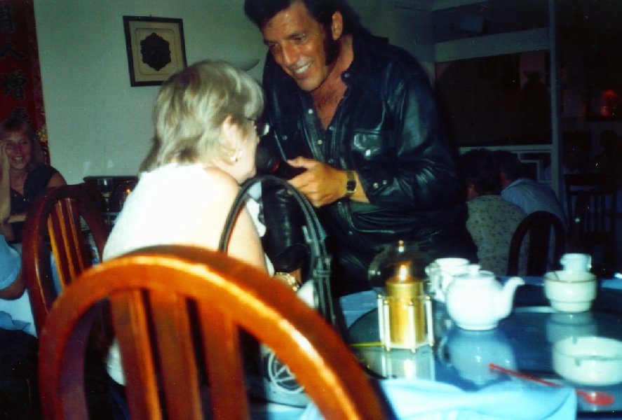 Paul chats with a fan